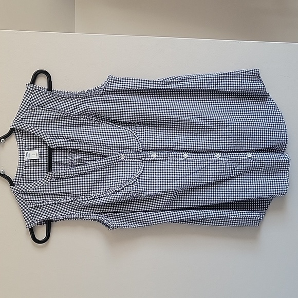 Gingham Button Down Tank - Picture 1 of 6